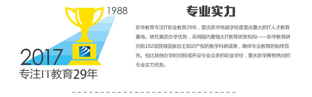 רҵʵ�����»�����רעITְҵ����29�꣬�����»�����ѧУ����������IT�˲Ž������ء����м��Ű�ѧ���ƣ����ù�����ǿ��IT�����з����������»������о�Ժ192���ù�������֪ʶ��Ȩ�Ľ�ѧ���гɹ���ȷ��רҵ������ʼ�����ȡ����������ѧʱ��̻���רҵ�ڶ��ְҵѧУ�������»�ӵ�о��Ե�רҵʵ�����ơ�
